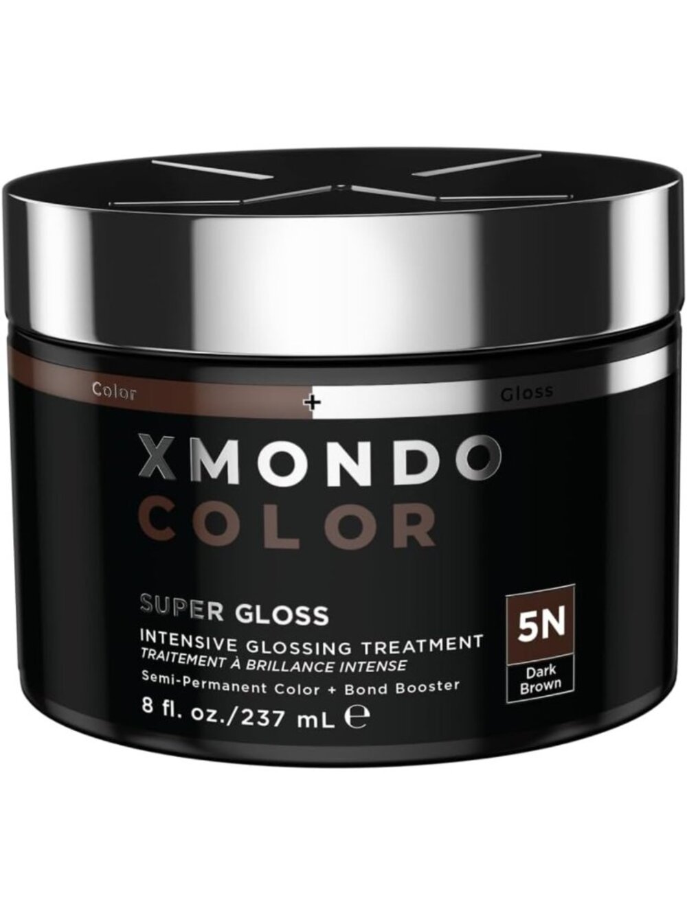 Color Depositing Mask & Glossing Treatment for Dark Brown Hair, 8 Fl Oz